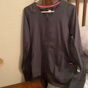 Koi Lite Medium Gray Scrub Jacket